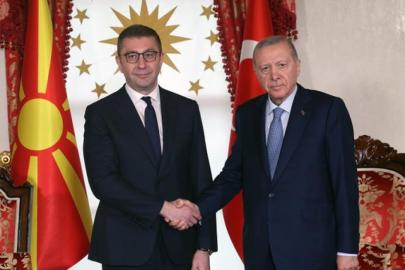 Cumhurbaşkanı Erdoğan, Kuzey Makedonya Başbakanı Mickoski'yi kabul etti